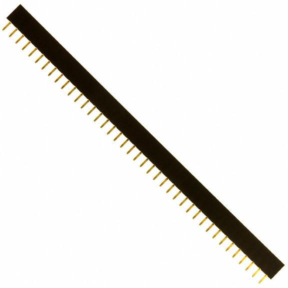 Header hembra 1x40P - 2.54mm, Negra