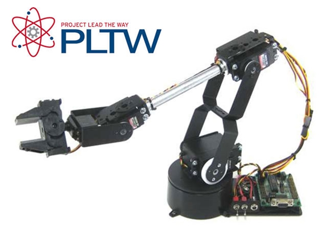 Brazo robótico lynxmotion AL5D-PLTW