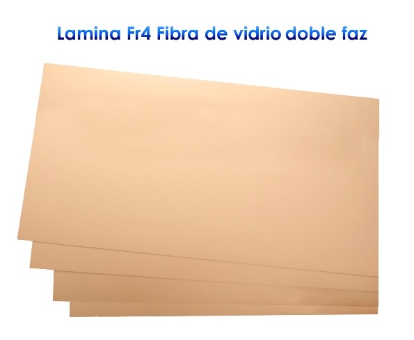 Plaqueta 7x10cm Fibra de vidrio doble faz