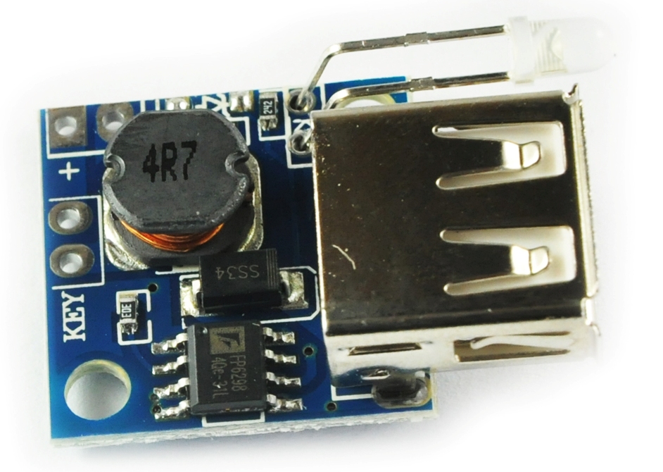 Conversor DC/DC Elevador USB 5V 2A