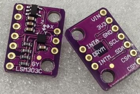 Magnetómetro/Acelerómetro de tres ejes LSM303C
