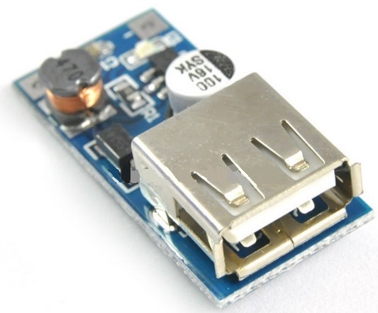 Conversor DC/DC Elevador USB 5V 500mAh