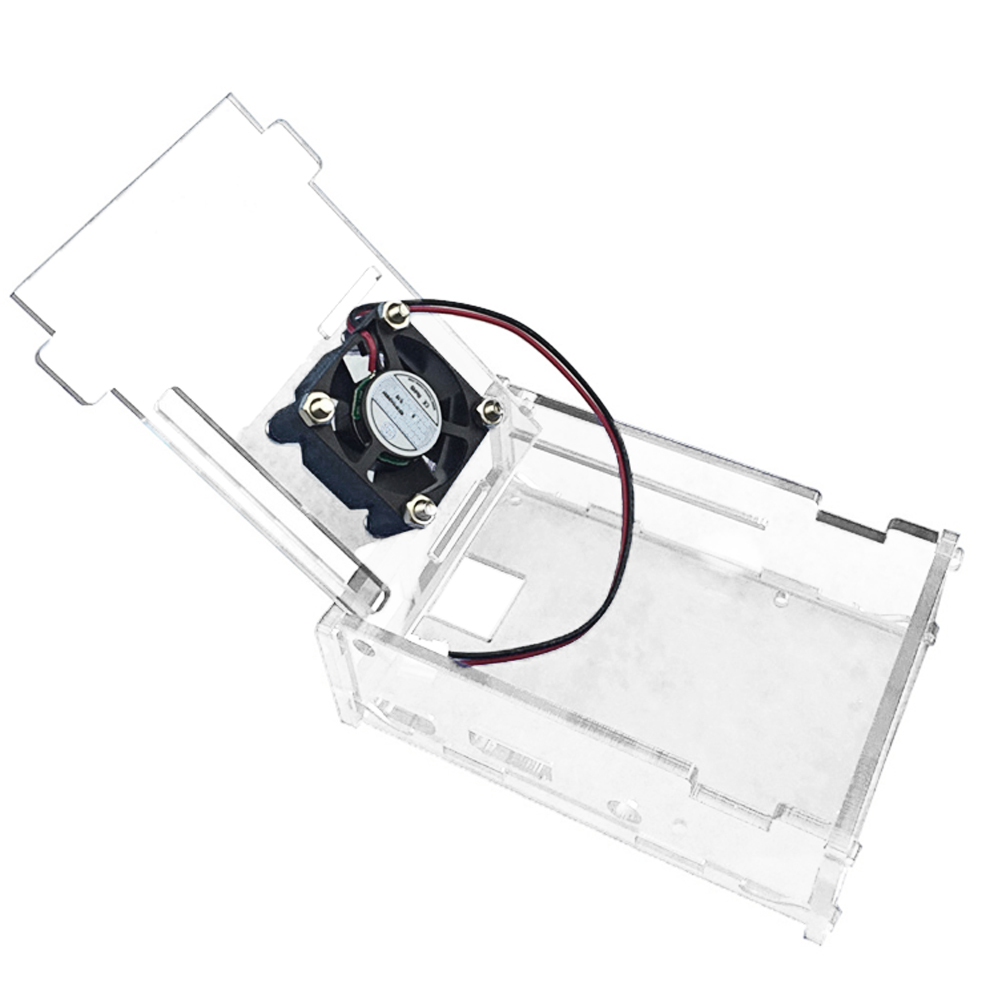 Caja transparente con ventilador  Raspberry Pi