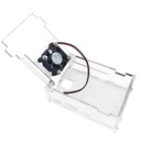 Caja transparente con ventilador  Raspberry Pi