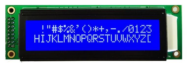 Display LCD 20x2 azul