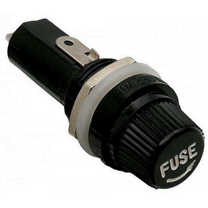 Portafusible plástico 5x20mm corto