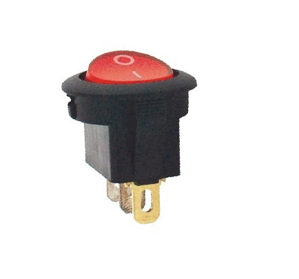 Suiche balancín redondo 3 pines 2 posiciones - 10A