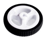 Rueda de plástico Blanca 34mm x 6.5mm (por unidad)