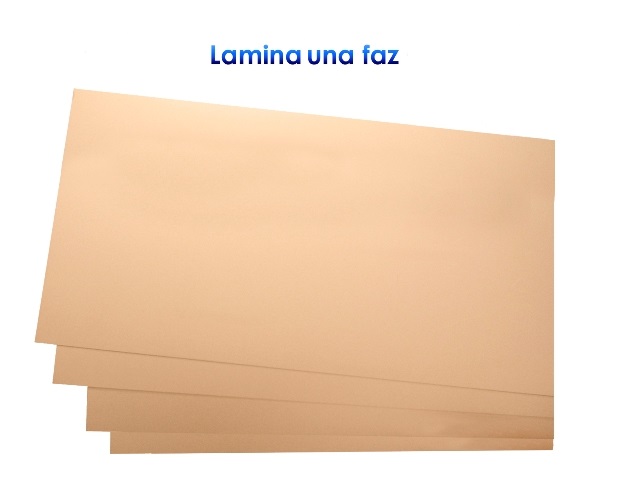 Baquela virgen 10cm x 22cm Una cara