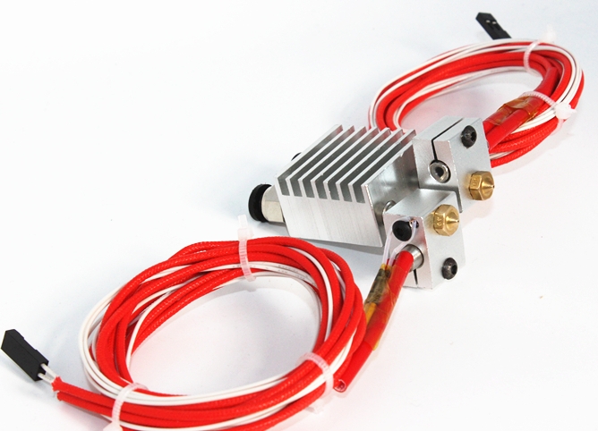 Cabezal extrusión Doble E3DV6 remoto, boq 0.4mm