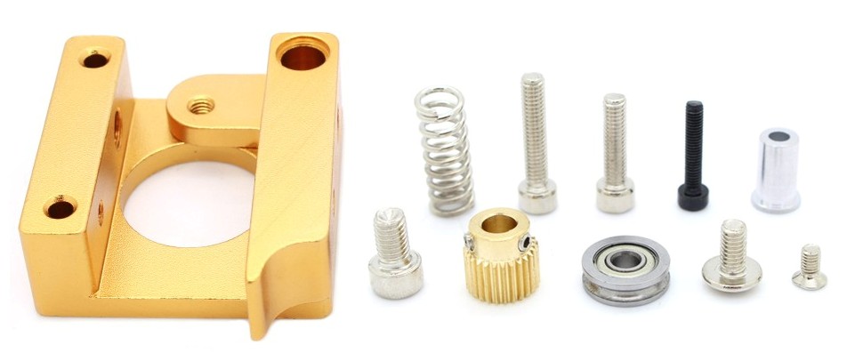 Mecanismo derecho extrusor MK8 desarmado