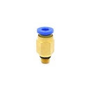 Racor recto PC4  M6 rem, PTFE filam 1.75mm