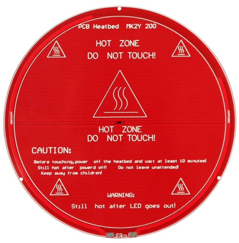 Cama caliente MK2Y para imp 3D