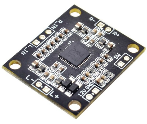 Amplificador de audio PAM8610 Estéreo doble canal clase D