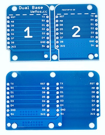 Base dual para WeMos D1 Mini