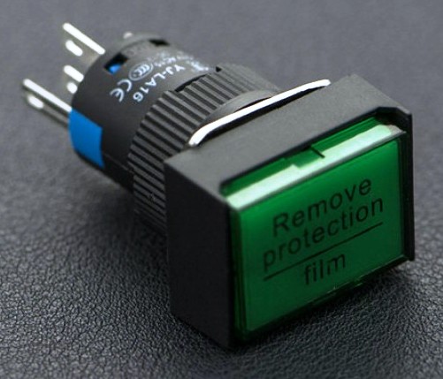 Botón de encendido retroiluminado-Verde