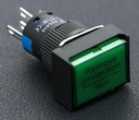 Botón de encendido retroiluminado-Verde