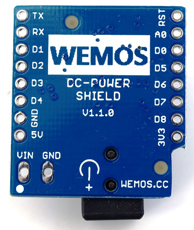 Shield Power DC V1.1.0 para WeMos D1 Mini