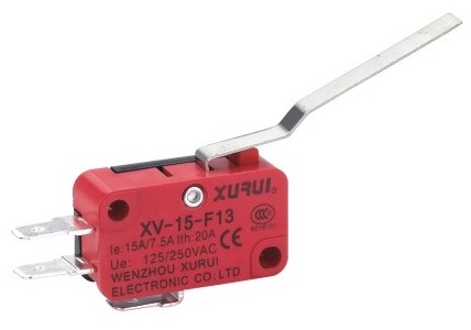 Final de carrera 3 pines pala larga doblada - 15A