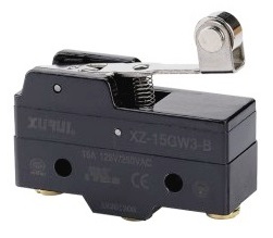 Final de carrera 3 pines pala corta con rodillo - 15A