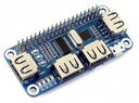 Hub USB de 4 puertos para Raspberry 