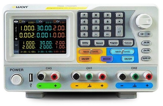 Fuente de alimentación DC Owon ODP3033, 3 salidas