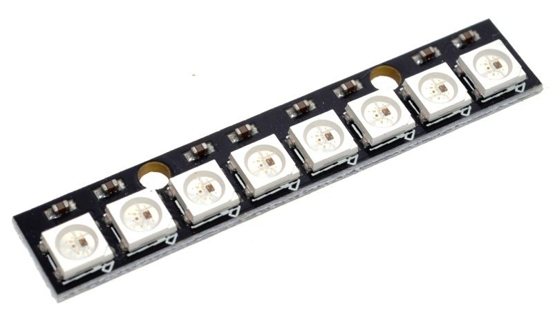 Arreglo de LEDs 5050, RGB, WS2812 8 Bits