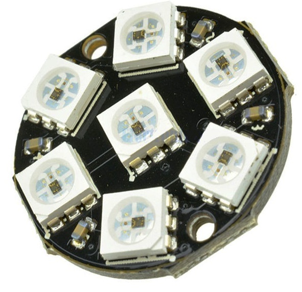 Arreglo de LEDs 5050, RGB, WS2812 7 Bits