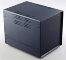 Caja metálica, panel plástico 150x160x195mm