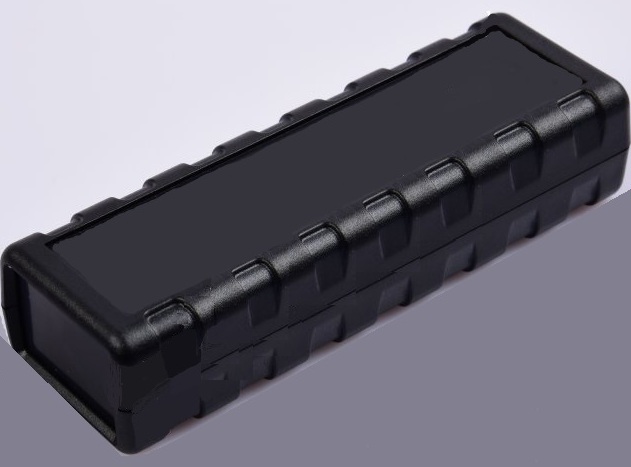 Caja plástica, instrumentación, 114x38x25.8mm