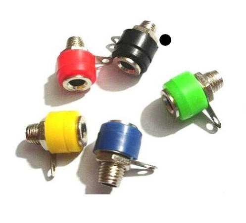 Jack banana 4mm Negro, 600V, 5A