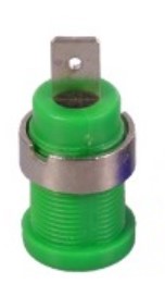 Jack banana 4mm verde, 1200V, 10A