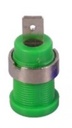 Jack banana 4mm verde, 1200V, 10A