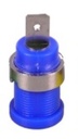 Jack banana 4mm azul, 1200V, 10A