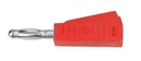 Plug banana macho 4mm rojo, 15A