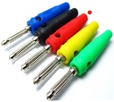 Plug banana macho 4mm rojo, 20A