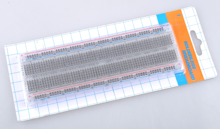 Protoboard transparente, 830 puntos de inserción