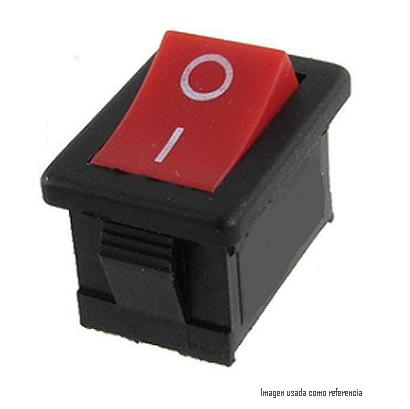 Suiche balancin mini 2 pines 2 posiciones - 3A 250V rojo