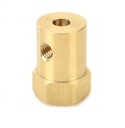 Acople hexagonal para motor eje de 4mm
