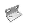 Unión de aluminio en ángulo de 90 de 2 agujeros