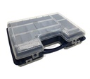 Caja plástica repuestera de doble tapa 