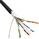 Cable FTP cat6 exterior negro