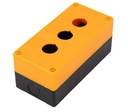 Caja para switch 3 agujeros Amarilla