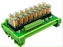 Tarjeta de salida para PLC con relé Omron de 12V 8 canales Activación en Bajo o Alto