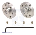 Buje de Aluminio para eje de 6mm pares
