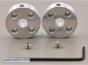Buje de aluminio para eje de 5mm pares