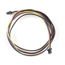 Cable de 4 conductores con terminación JST de 1mm. 500mm