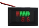 Indicador de nivel de carga de batería de coche, medidor de capacidad de batería de litio de 12V, 24V, 36V, 48V, 60V, 72V, pantalla de prueba, voltímetro LED ROJO