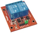 Tarjeta con 2 relevos optocoplada 12V