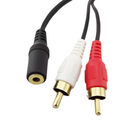 Cable de audio Plug X 2 Jack RCA 25CM